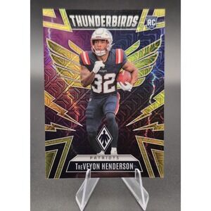 2025 Phoenix TreVeyon Henderson #36 Thunderbirds Yellow Mojo /49 (RC) Patriots